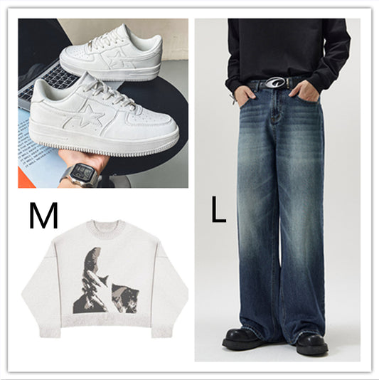 Tênis Branco Masculino Casual Solado Grosso