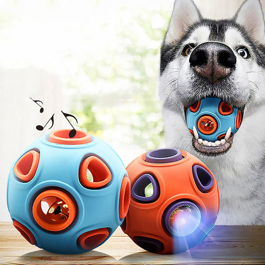 Bola Luminosa com Som para Cães