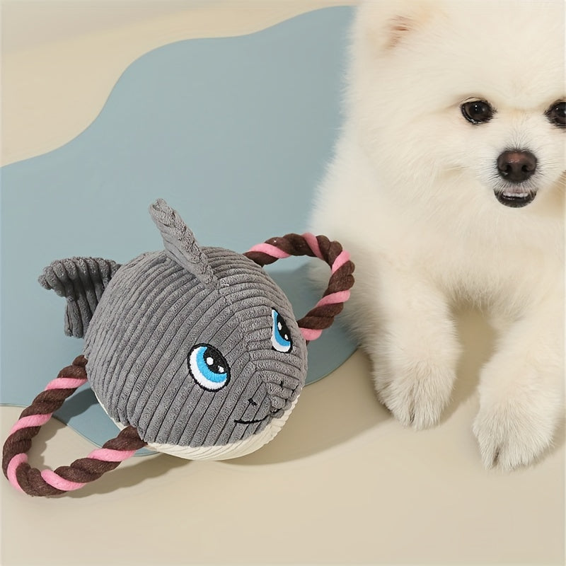 Brinquedo de Pelúcia em Formato de Tartaruga com Nó para Cães