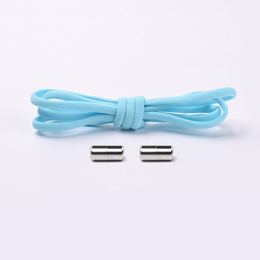 Cadarço Elástico sem Amarrar com Trava de Metal, Semicircular, para Crianças e Adultos, Tênis Prático