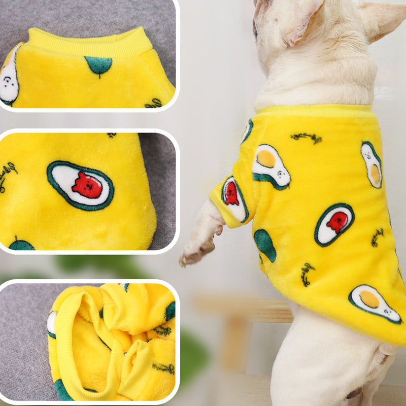 Pijama Jaqueta Quentinho para Filhotes - Outono e Inverno