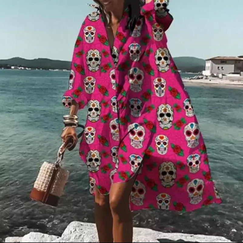 Vestido Camisa Moderno Feminino