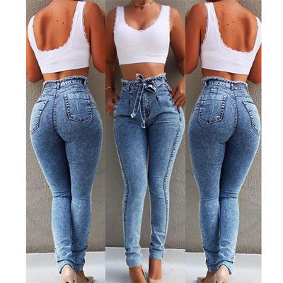 Calça Jeans com Franjas