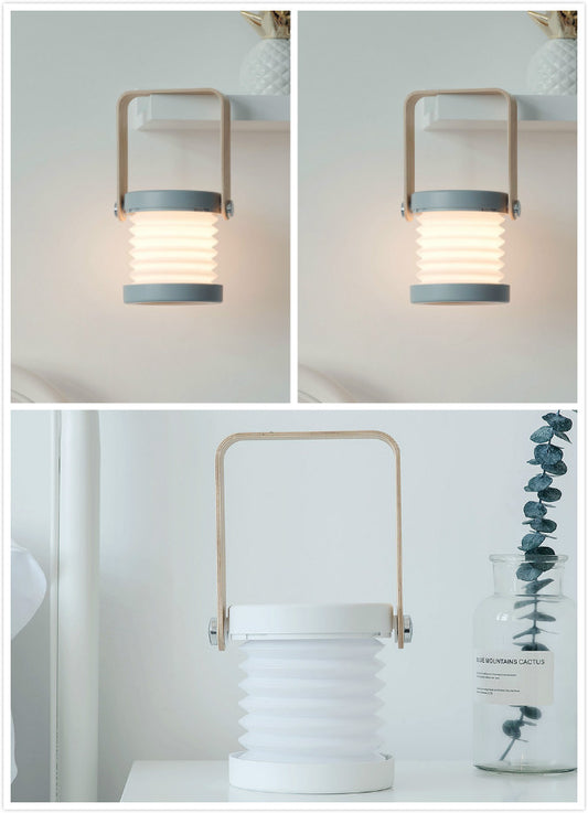 Luminária LED de Leitura Dobrável com Toque e Dimmer, Lanterna Portátil Recarregável via USB para Decoração