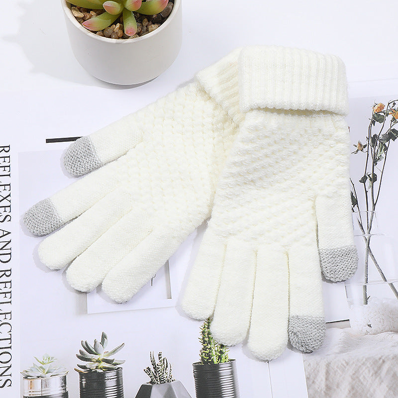 Luvas de Ciclismo com Fleece e Tela Touch Unissex - Quentinhas