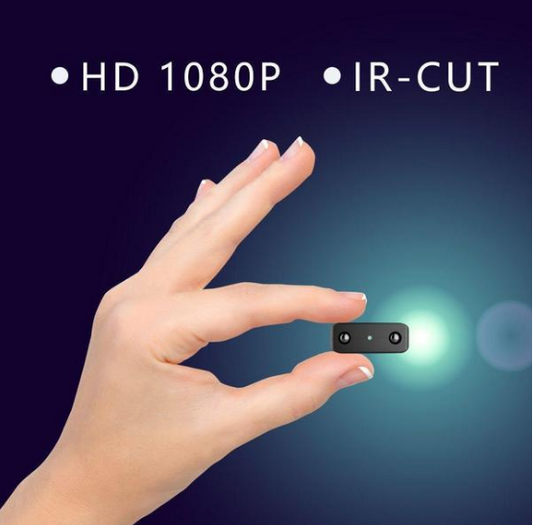 Filmadora Full HD 1080P XD com IR-CUT, Mini Câmera de Visão Noturna Infravermelha com Detecção de Movimento