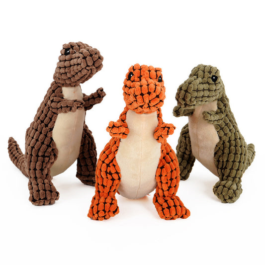 Brinquedo de Pelúcia em Formato de Dinossauro Interativo para Cães Grandes