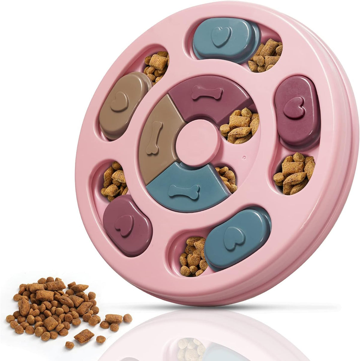 Brinquedo Quebra-cabeça Dispensador de Petiscos para Treino de Cães