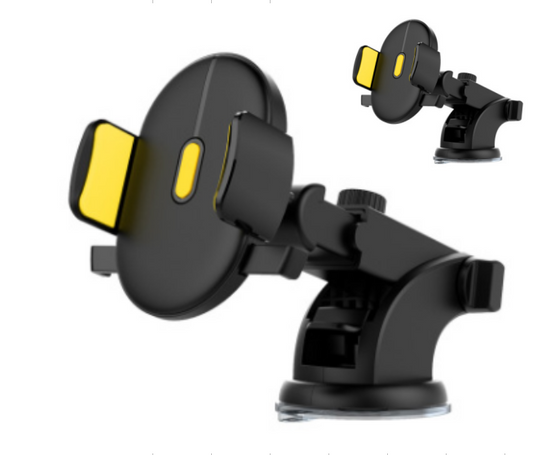 Suporte Telescópico de Celular para Painel do Carro com Ventosa