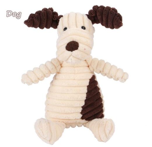 Brinquedo de Pelúcia com Som em Formato de Animal para Limpar os Dentes de Cães