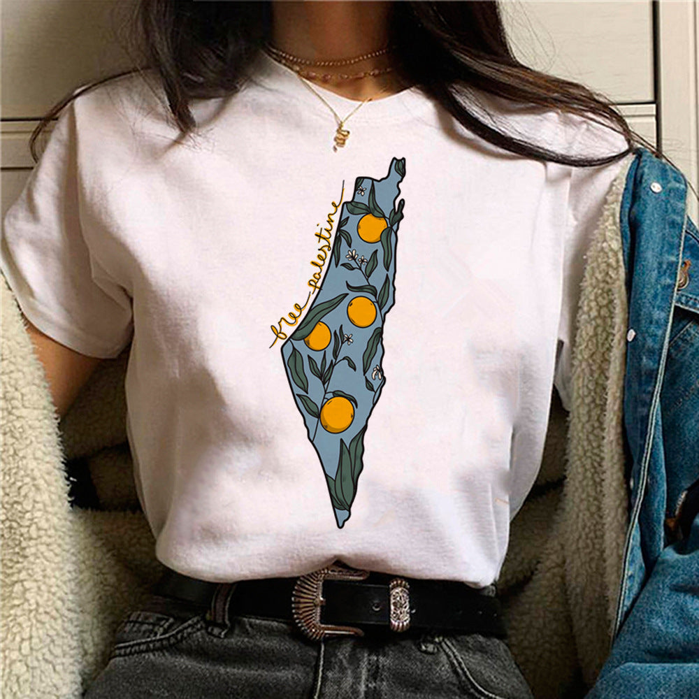 Camiseta Estampada Feminina Quadrinhos Japoneses