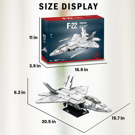 Blocos de Montar Educativos de Avião Militar Aeroespacial para Crianças