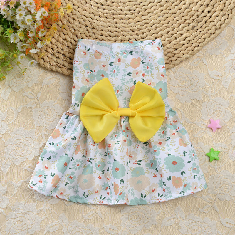 Vestido Princesa Floral para Cães Pequenos