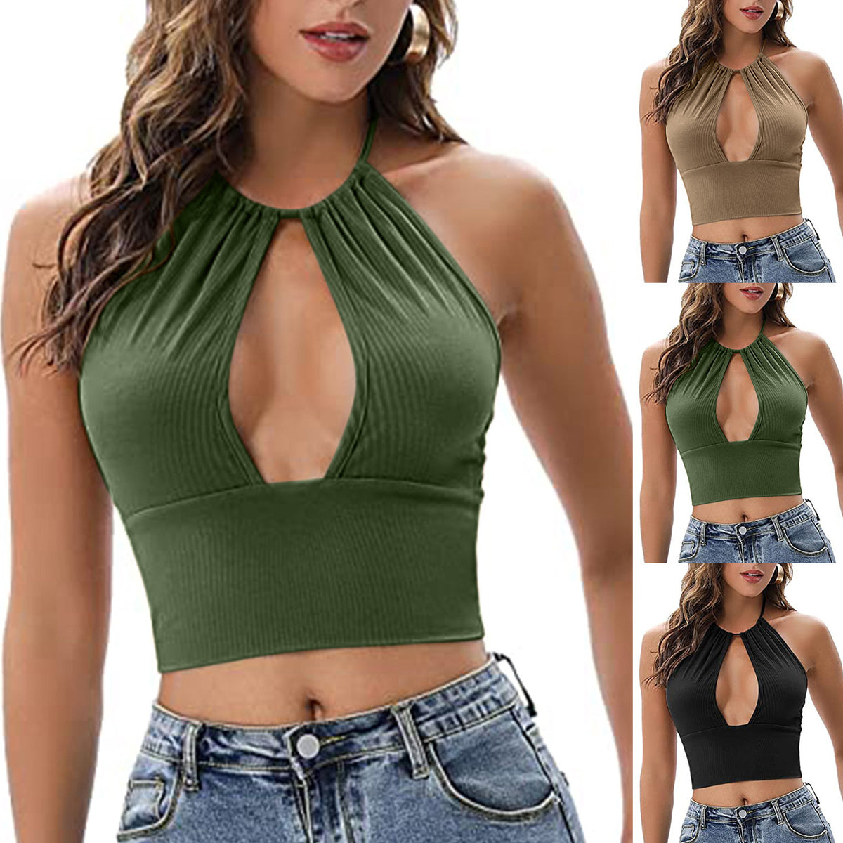 Regata Frente Única Vazada Sexy Feminina - Verão