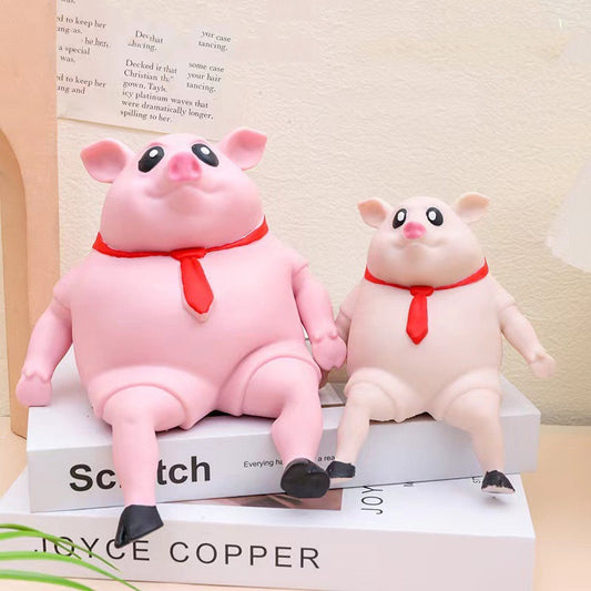 Brinquedo Antiestresse de Porquinho Apertável, Animal Fofo de Apertar, Boneco para Aliviar o Estresse, Presente para o Dia das Crianças