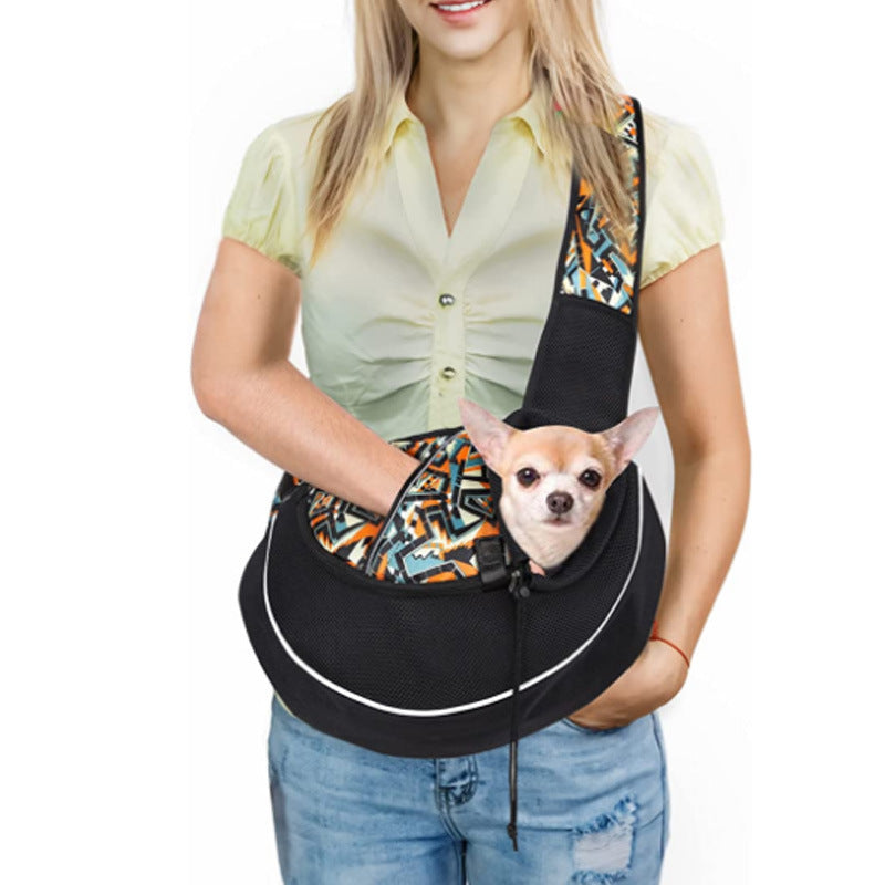 Bolsa Transversal Portátil para Transporte de Cães e Gatos