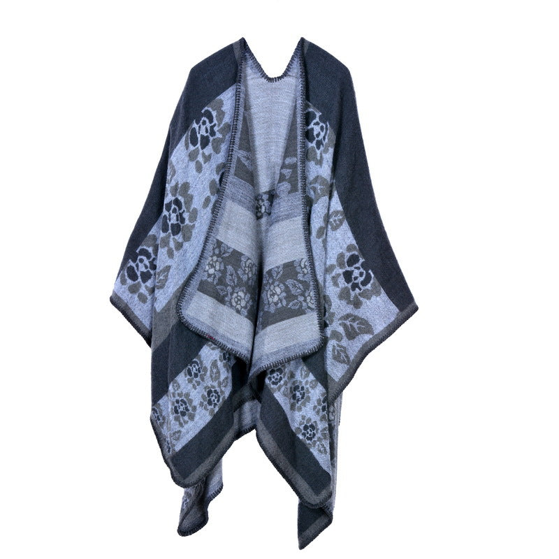 Cachecol Xadrez Versátil Feminino para Outono e Inverno
