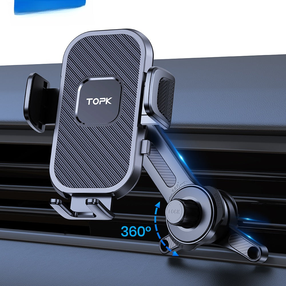 Suporte de Celular Giratório com Gancho para Saída de Ar do Carro, Multifuncional, Universal para Navegador
