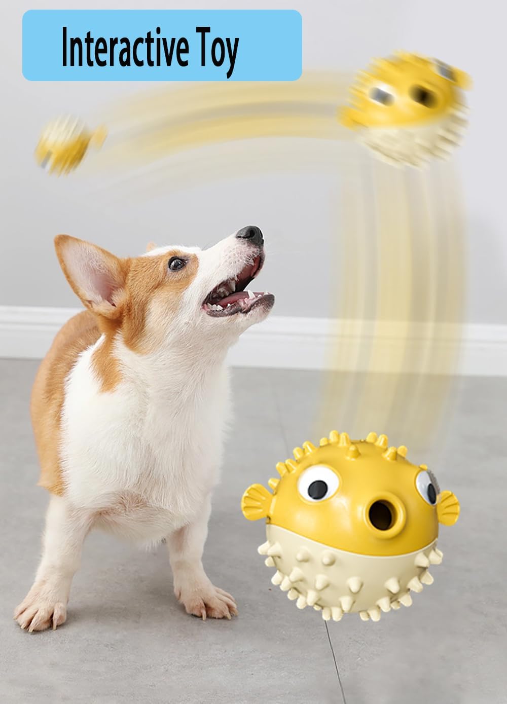 Brinquedo Interativo Dispensador de Petiscos para Cães Médios e Grandes