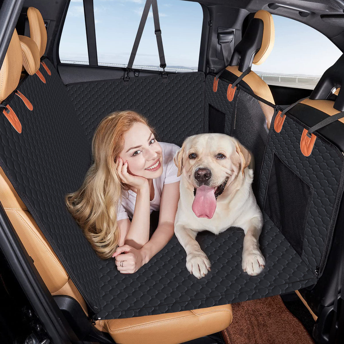 Rede de Carro Alongada Resistente para Cães em Viagem