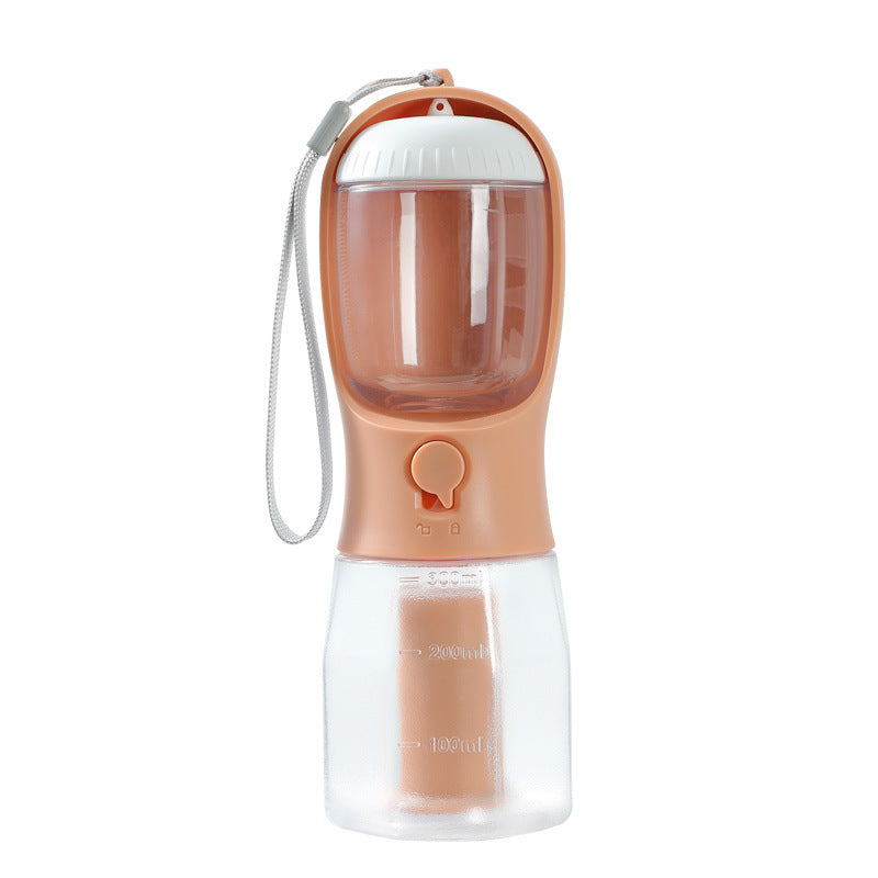 Copo de Água 3 em 1 para Pets com Saco de Lixo - Portátil