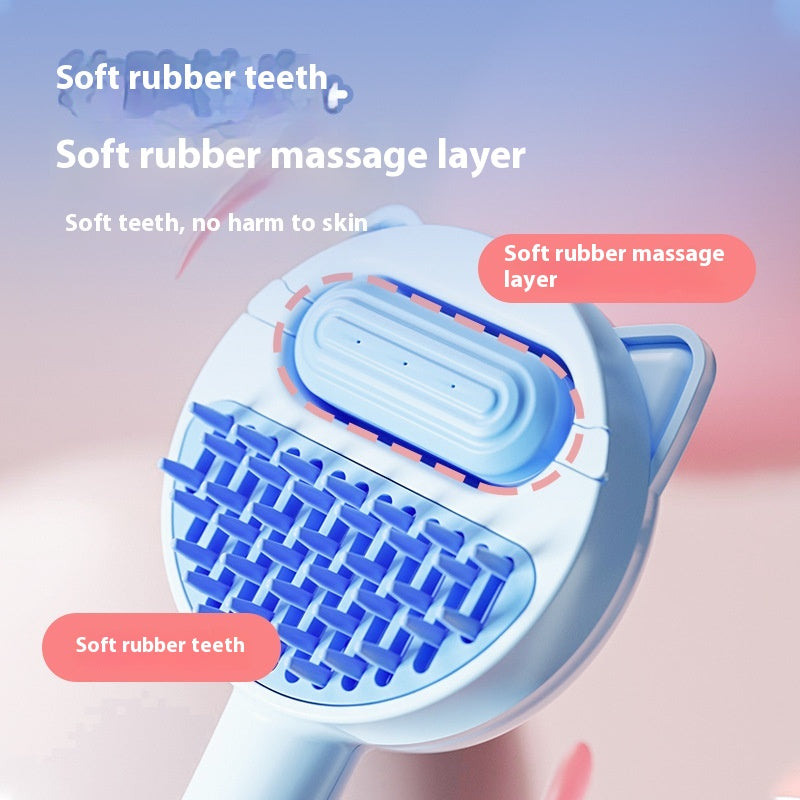 Pente Escova Massageador para Remover Pelos de Pets