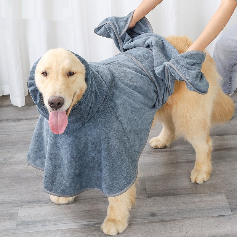 Toalha de Banho de Algodão Super Absorvente de Secagem Rápida para Pets
