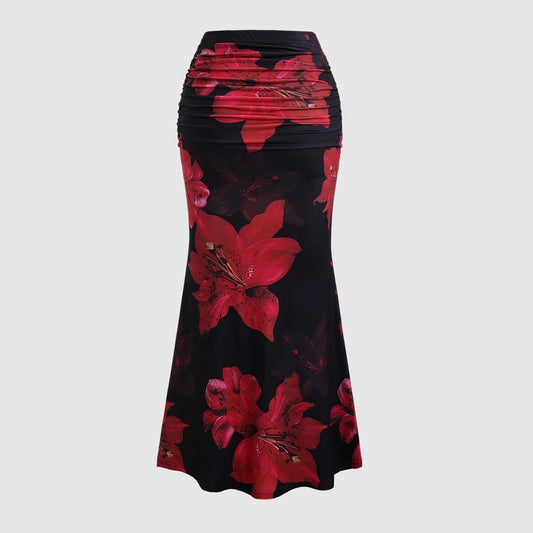 Saia Longa Evasê Casual para Férias Feminina