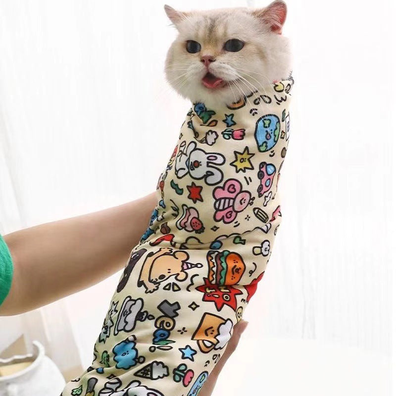 Necessaire de Tecido com Estampa de Gato