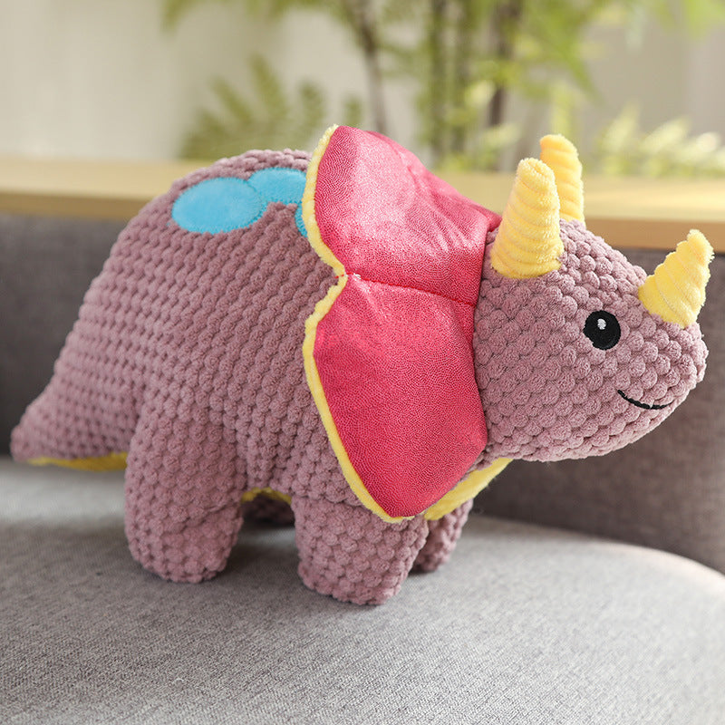 Brinquedo de Pelúcia de Veludo Cotelê com Som para Cães - Resistente a Mordidas