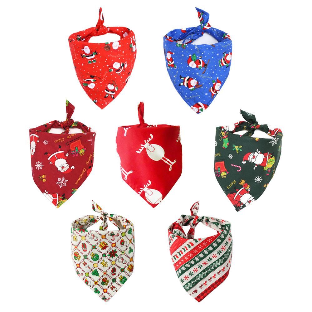 Bandana Triangular de Algodão para Cães e Babador para Gatos