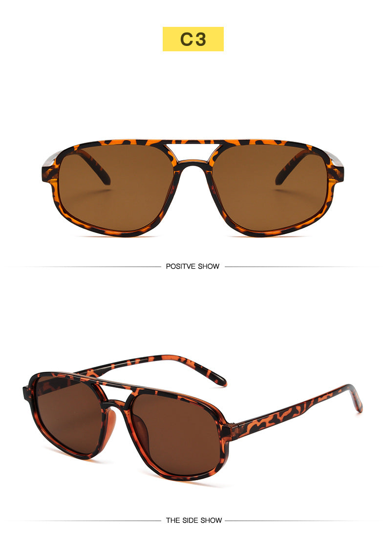 Óculos de Sol Masculino com Ponte Dupla