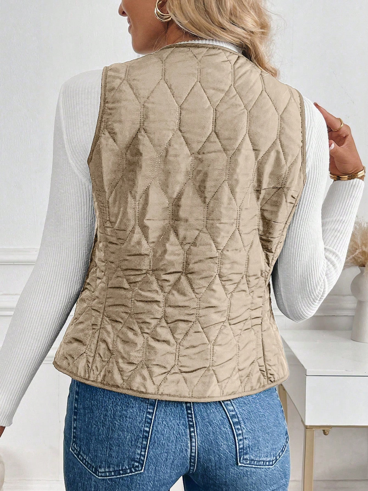 Colete Acolchoado com Forro de Pelúcia - Inverno