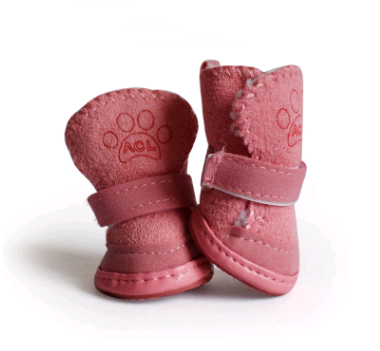 Botas de Neve de Pelo de Carneiro para Cães - Cáqui