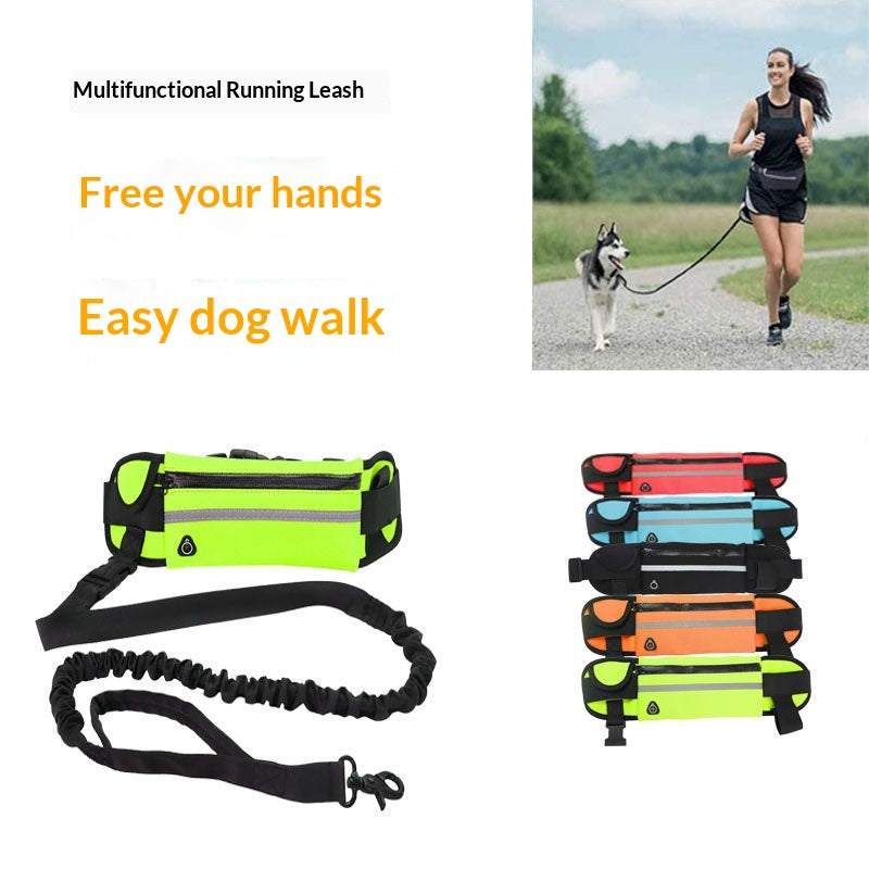 Guia de Treino Leve para Pets com Vários Bolsos