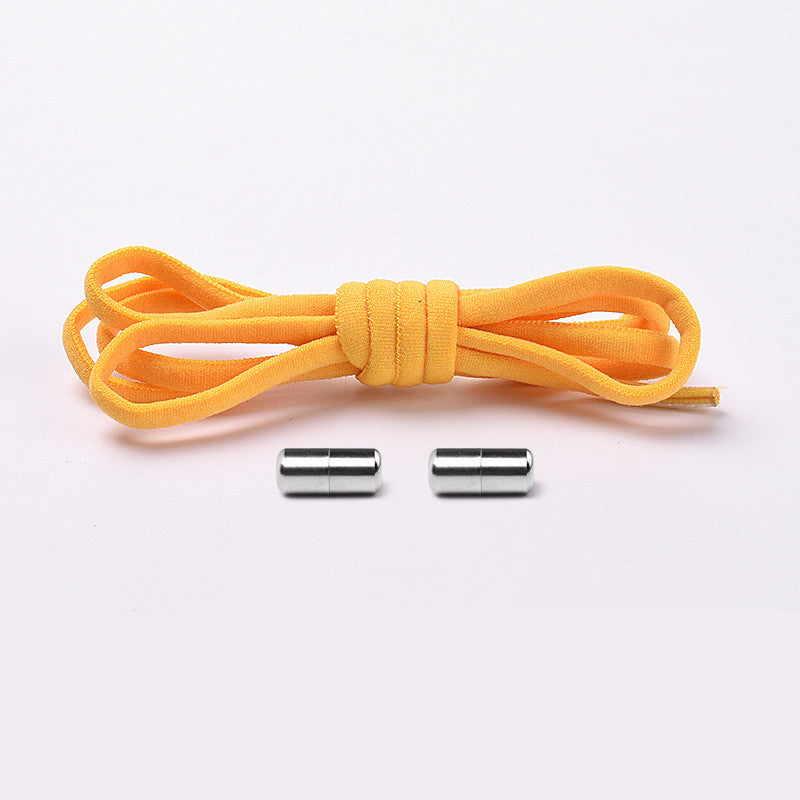 Cadarço Elástico sem Amarrar com Trava de Metal, Semicircular, para Crianças e Adultos, Tênis Prático