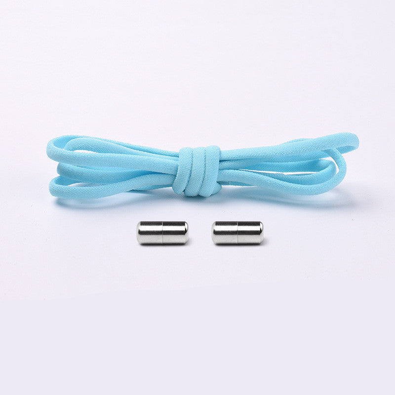 Cadarço Elástico sem Amarrar com Trava de Metal, Semicircular, para Crianças e Adultos, Tênis Prático