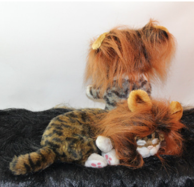 Chapéu Divertido de Juba de Leão para Gatos e Cães Pequenos - Halloween