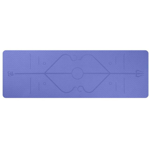 Tapete de Yoga TPE 6mm Antiderrapante com Guia de Postura