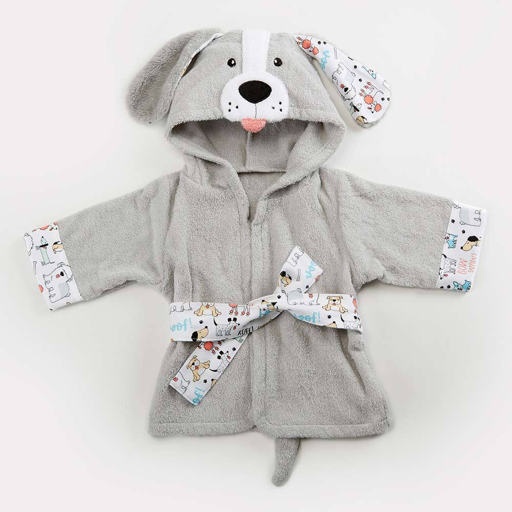 Roupão Infantil com Capuz Absorvente em Formato de Animal