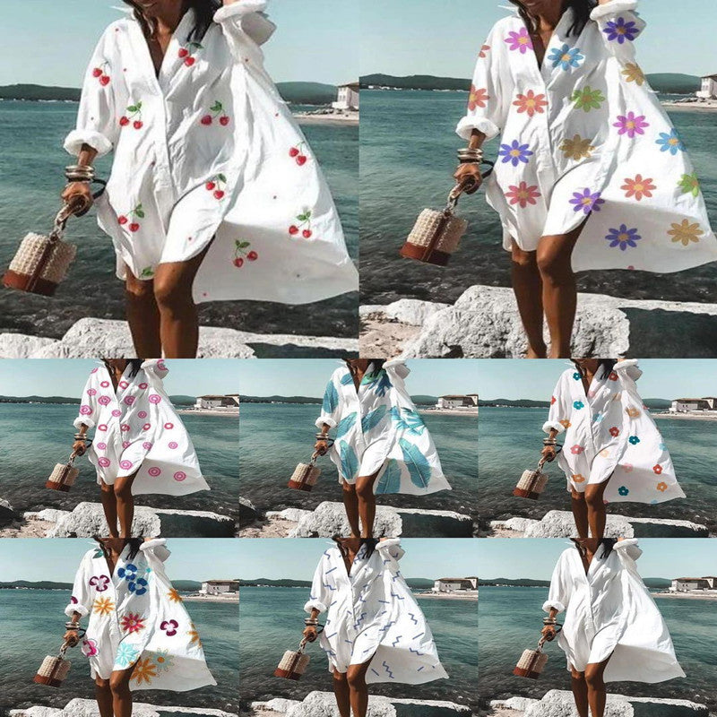Vestido Camisa Moderno Feminino