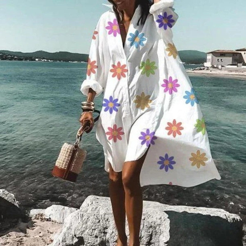 Vestido Camisa Moderno Feminino