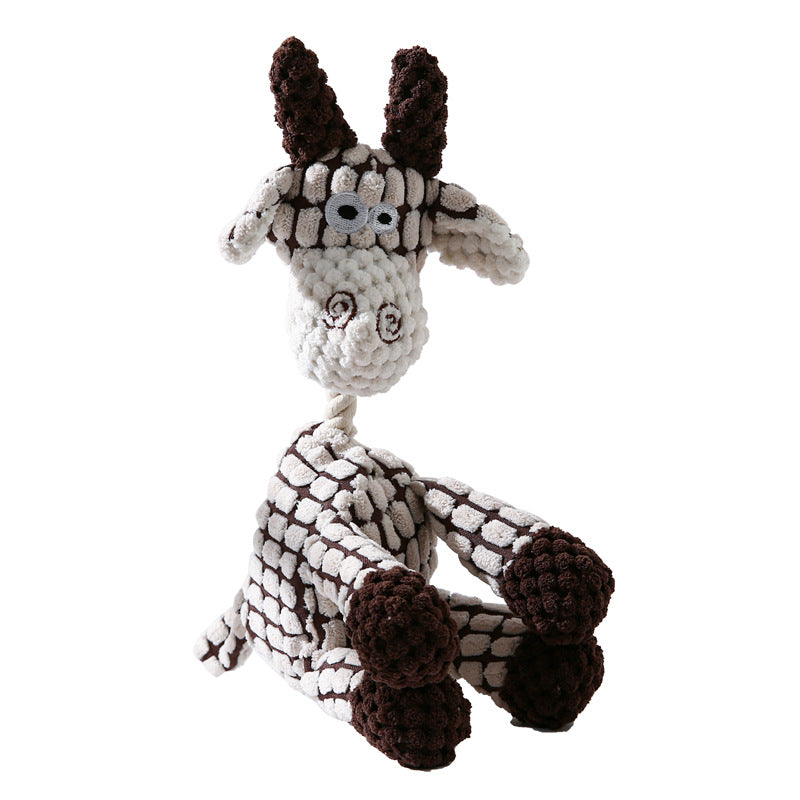 Brinquedo de Pelúcia com Som em Formato de Milho e Burro para Cães
