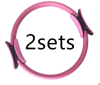 Argola de Pilates e Yoga Fitness para Mulheres e Meninas, Círculo Mágico Duplo para Exercícios em Casa, Emagrecimento e Resistência Corporal