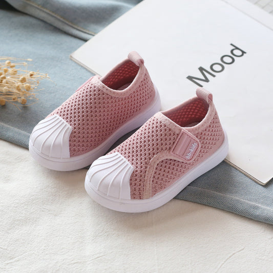 Tênis Infantil Casual para Meninos e Meninas, Primavera, Antiderrapante, Solado Macio e Confortável