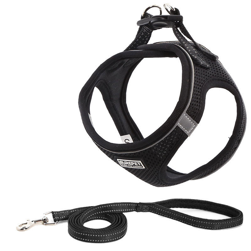 Conjunto de Peitoral e Guia de Tração para Cães