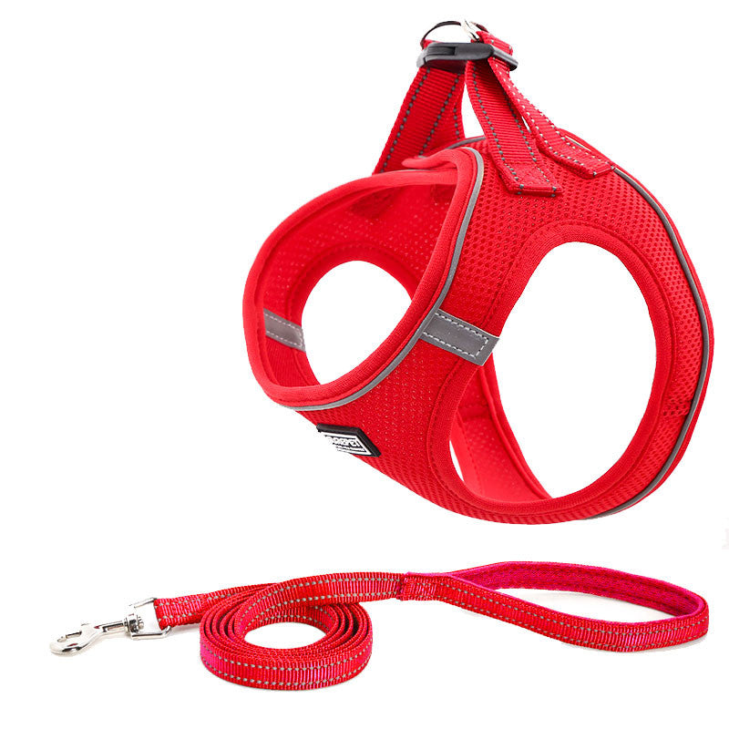 Conjunto de Peitoral e Guia de Tração para Cães