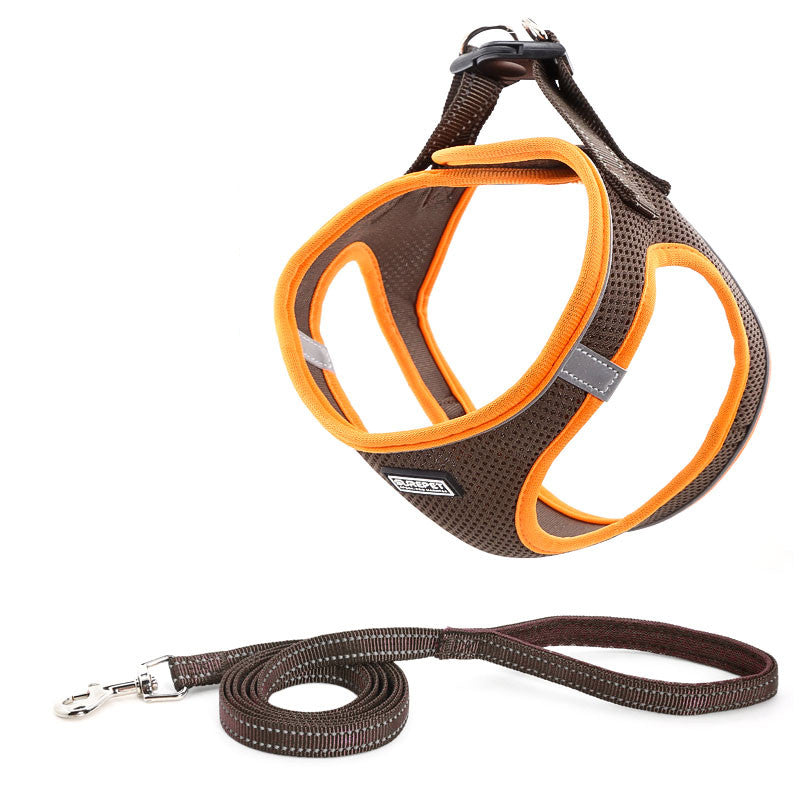 Conjunto de Peitoral e Guia de Tração para Cães
