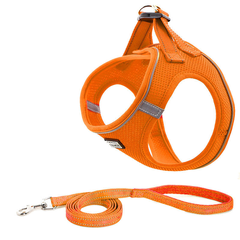 Conjunto de Peitoral e Guia de Tração para Cães
