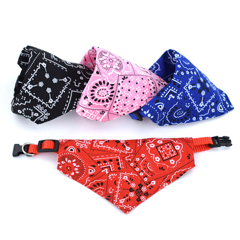 Babador Bandana Triangular Estampado Ajustável para Pets
